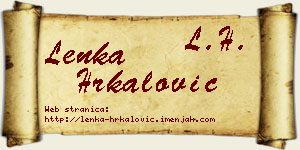 Lenka Hrkalović vizit kartica
